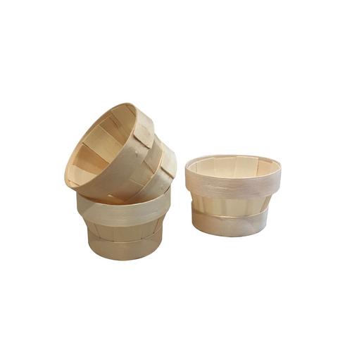 Visuel 1 du produit Lot de 3 gobelets en bois biodégradables Ø 8,5 cm - Les 3 pièces