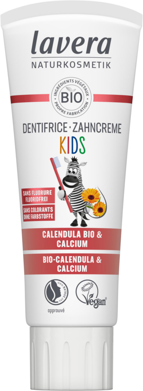 Visuel 1 du produit Dentifrice bio pour enfants sans fluorure Lavera Kids - 75 ml