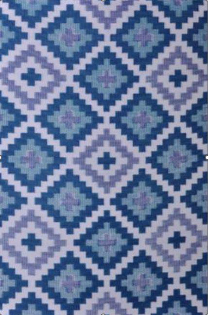 Visuel 1 du produit Tapis d'extérieur en polypropylène recyclé bleu Piscine - 300 x 240 cm