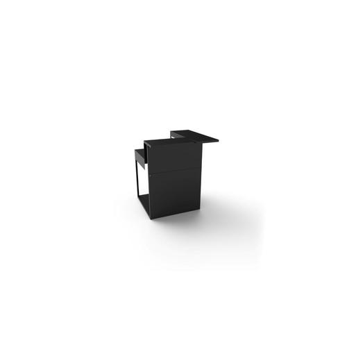 Visuel 4 du produit Support angle fermé en acier noir forme comptoir de bar Forge Adour - 97,2 x 97,2 x 112,5 cm