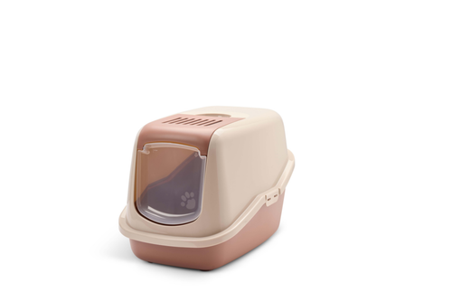 Visuel 1 du produit Maison de toilette pour chat coloris champagne Savic Nestor - 56 x 39 x 38,5 cm