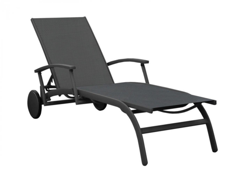 Visuel 1 du produit Bain de soleil élégance en aluminium, graphite - PROLOISIRS BBM