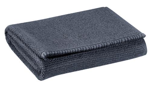 Visuel 1 du produit Drap de douche en coton coloris ombre Vivaraise Bora - 130 x 70 cm