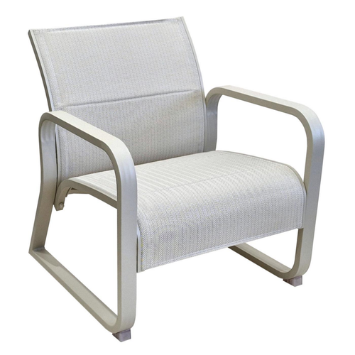 Visuel 1 du produit Fauteuil lounge Quenza II-padded coloris beige en aluminium