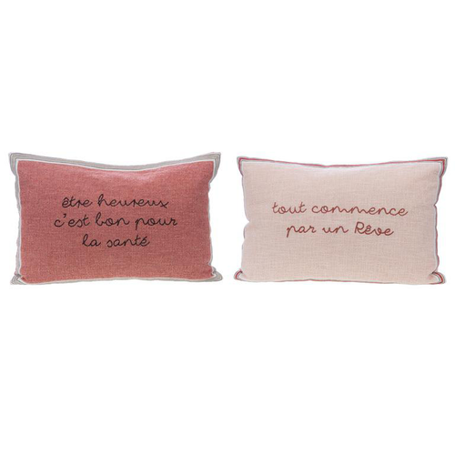 Visuel 1 du produit Coussin en coton clair Rêve - 60 x 40 cm