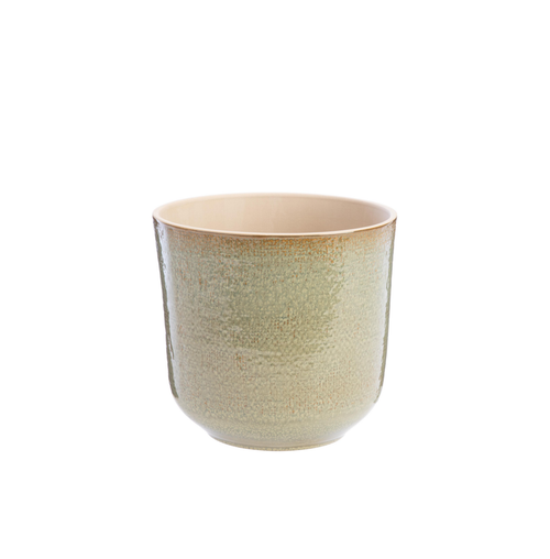 Visuel 1 du produit Cache-pot Sandstone en céramique coloris vert - Ø 30 cm