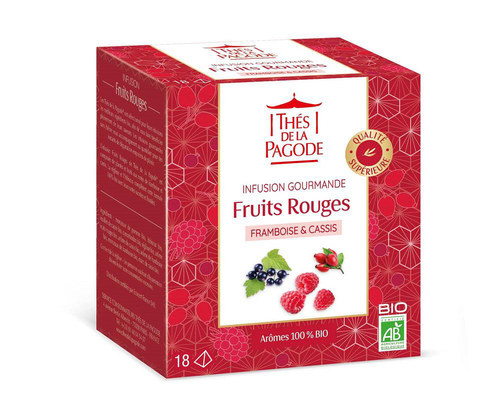 Visuel 1 du produit Infusion fruits rouges Thé de la Pagode - 18 infusettes