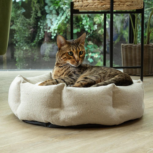 Visuel 8 du produit Corbeille pour chat en tissu beige Scruffs Eco Eden - 45 cm