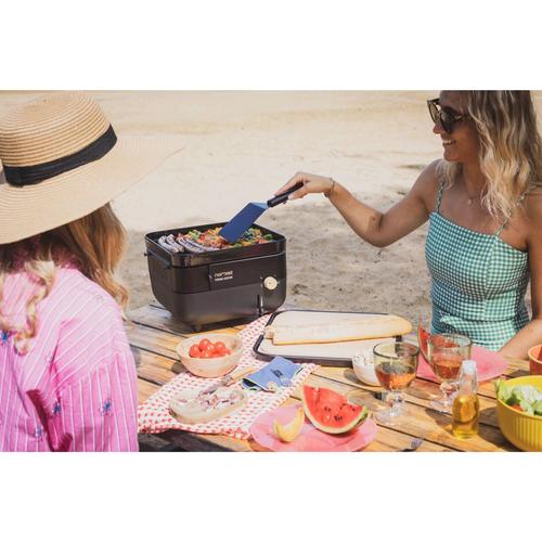 Visuel 12 du produit Plancha Nomad au gaz coloris noir en acier Forge Adour Nomad - 33,5 x 33,5 x 21,5 cm