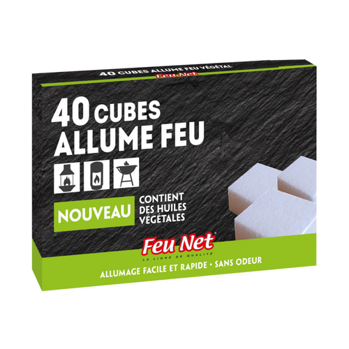 Visuel 1 du produit Allume feu végétal 40 cubes Feu Net