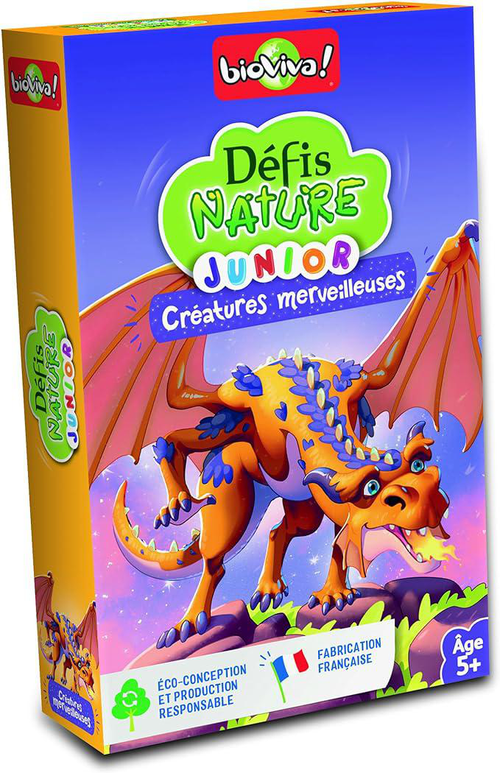 Visuel 1 du produit Jeu de cartes Défis Nature Junior Créatures merveilleuses aux Éditions Bioviva