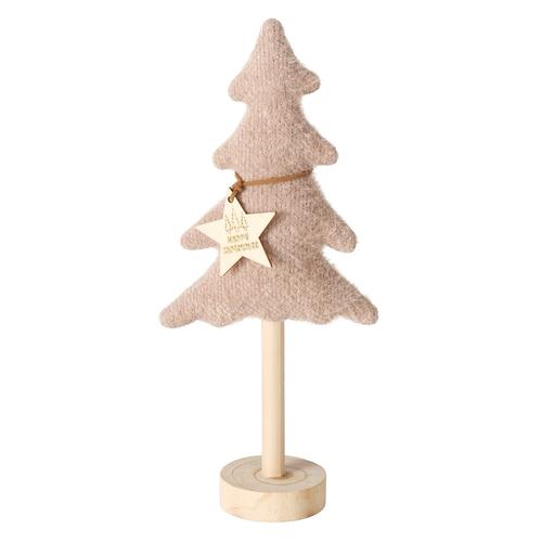 Visuel 1 du produit Arbre décoratif beige à poser avec support en pin Arvore petit modèle - 10 x 6 x 22 cm