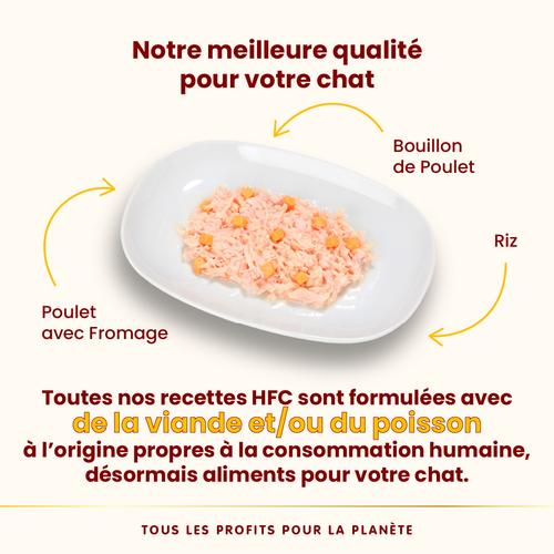 Visuel 3 du produit Pâtée pour chat HFC Natural au poulet et fromage Almo Nature - 70 g