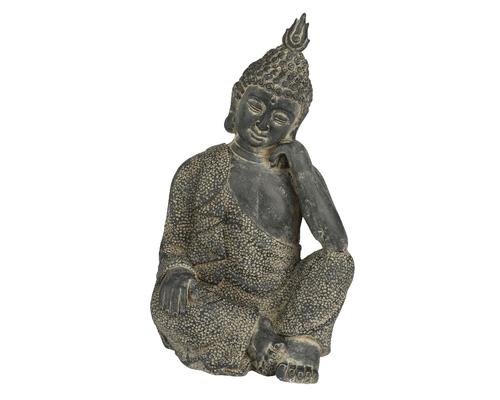 Visuel 1 du produit Bouddha extérieur coloris noir - 27 x 23,5 cm