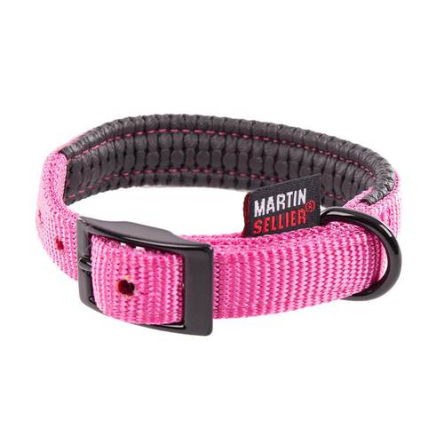 Visuel 1 du produit Collier droit Confort pour chien coloris rose - 2,5x55 cm