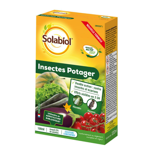 Visuel 1 du produit Insecticide naturel pour potager Solabiol - 100 ml