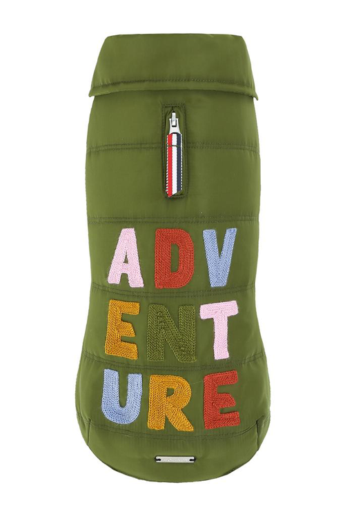 Visuel 1 du produit Doudoune pour chien coloris vert Wouapy Aventure - Taille 32