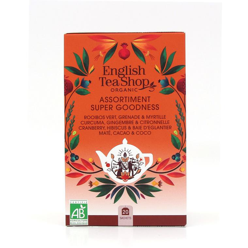 Visuel 1 du produit Thés et infusions bio super goodness English Tea Shop - 20 sachets