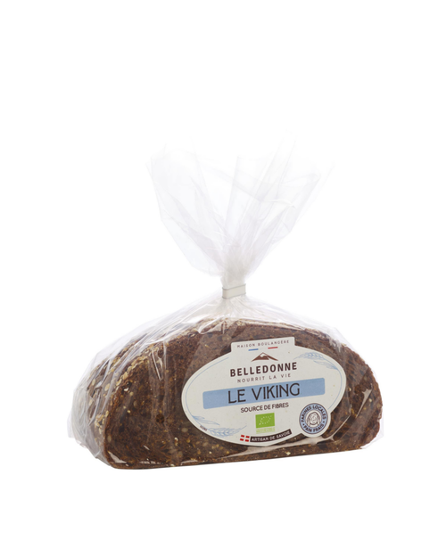 Visuel 1 du produit Pain au levain aux céréales grandes tranches bio Belledonne Le Viking - 400 g