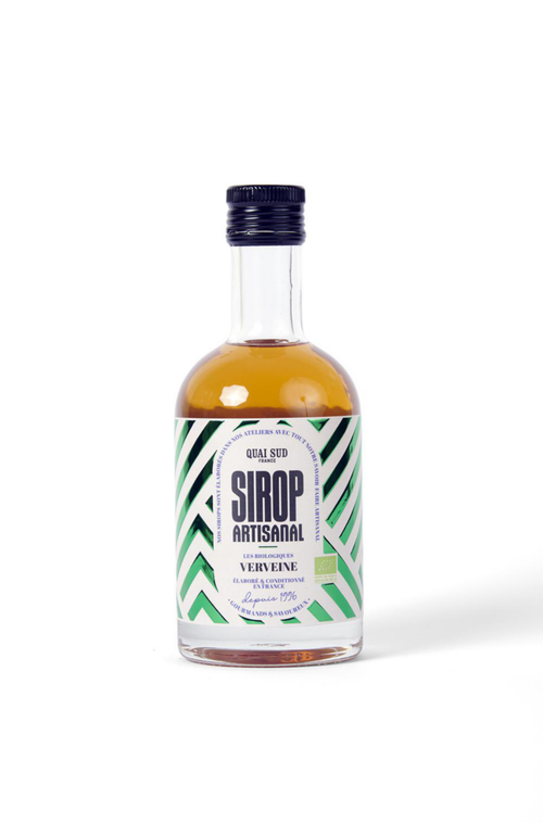 Visuel 1 du produit Sirop artisanal Bio à la verveine Quai Sud - Bouteille de 35 cl
