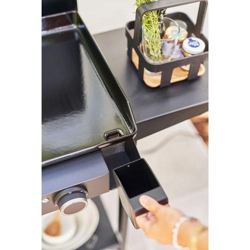 Visuel 4 du produit Plancha électrique pour 8 à 10 personnes coloris noir en acier Forge Adour Base 60 - 62 x 47,8 x 19,4 cm