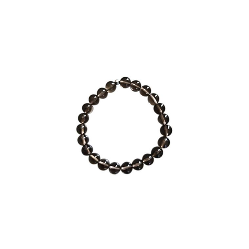 Visuel 1 du produit Bracelet quartz fumé marron 4mm