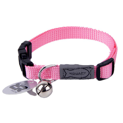 Visuel 1 du produit Collier pour chat en nylon coloris rose Wouapy Basic Line - Taille unique