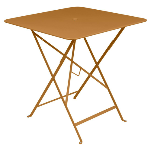 Visuel 1 du produit Table pliante Bistro coloris marron en acier Fermob - 71 x 71 x 74 cm