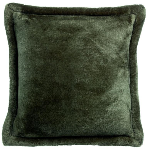 Visuel 1 du produit Coussin carré vert fougères en polyester Tender - 50 x 50 cm
