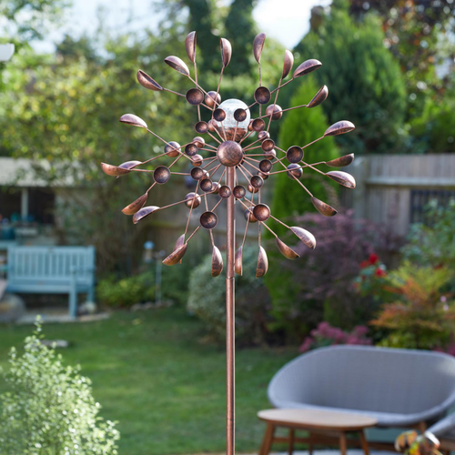 Visuel 3 du produit Eolienne solaire Breeze coloris marron en métal Smartgarden - 215 x 58 x 25 cm