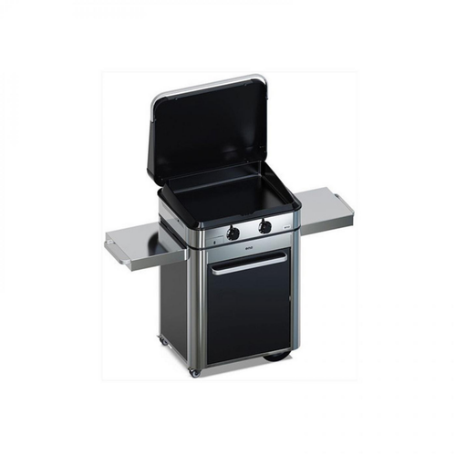 Visuel 2 du produit Plancha gaz sur chariot, 65 cm, noir et inox - ENO Combo ENOSIGN