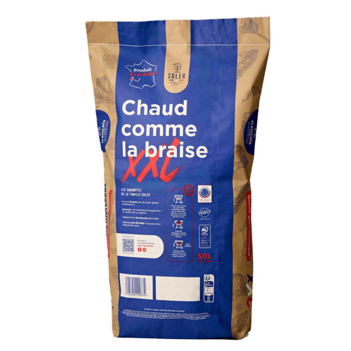Visuel 1 du produit Charbon de bois en très gros morceaux - 50 L