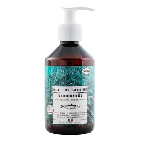Visuel 1 du produit Huile de sardine pour chien et chat Bubimex – 250 ml
