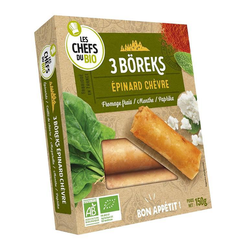 Visuel 1 du produit Boreks épinard chèvre Les p'tits chefs du bio - 3 x 50 g