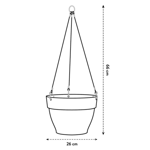 Visuel 7 du produit Suspension en plastique blanc soie Elho Vibia Campana - ø 26 cm