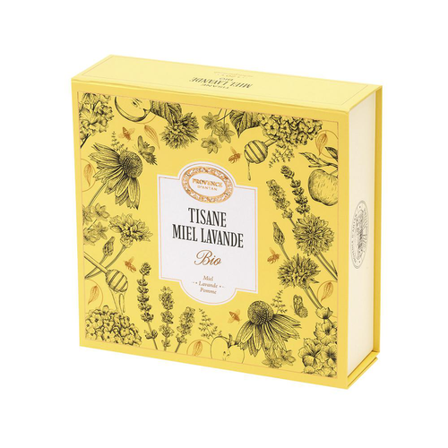 Visuel 1 du produit Coffret infusion miel lavande bio Provence d'Antan - 20 sachets