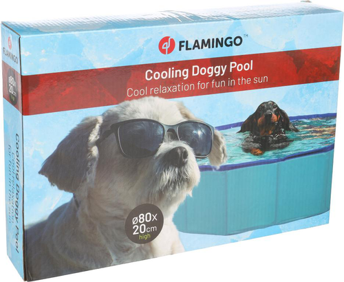 Visuel 1 du produit Piscine pour chien coloris bleu Flamingo - 80 x 20 cm