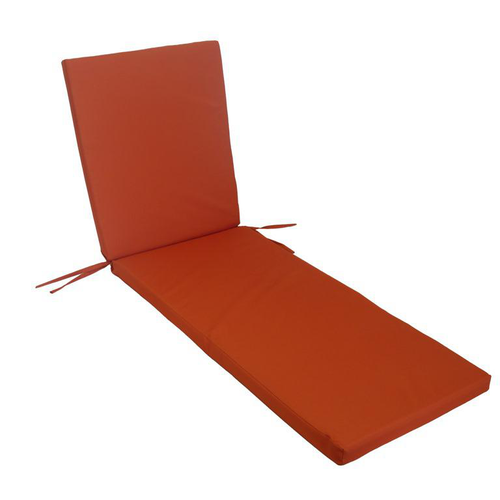 Visuel 1 du produit Coussin de bain de soleil déhoussable Monte Carlo Terracotta - 185 x 55 x 6 cm