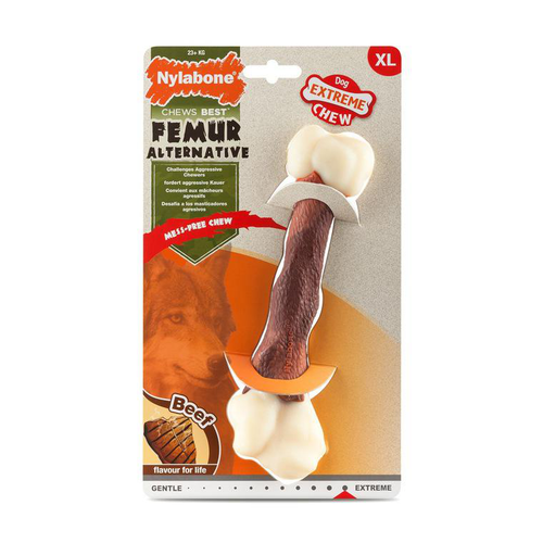 Visuel 1 du produit Os à mâcher Nylabone Fémur bœuf Extrem taille XL