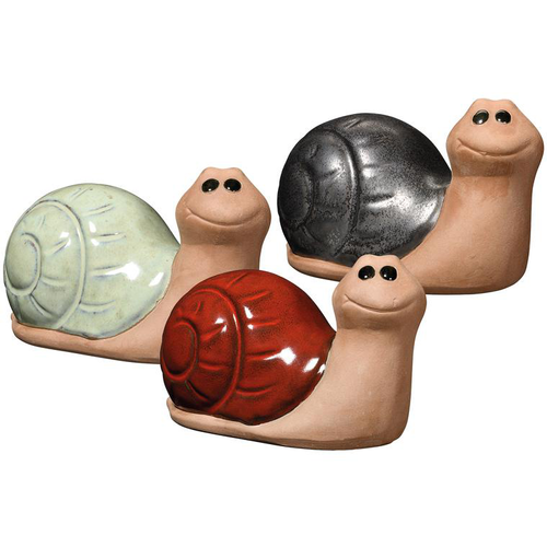 Visuel 1 du produit Figurine d’escargot en terre cuite émaillée Deroma Wilson Japandi - Ø 21 x 13 x 12 cm