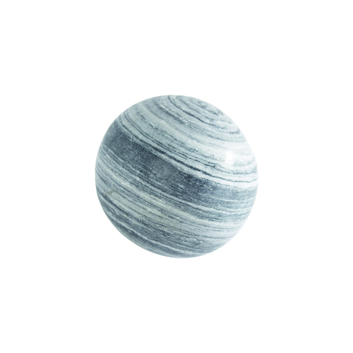 Visuel 1 du produit Sphère décorative en marbre blanc noir Penez Herman - 30 cm