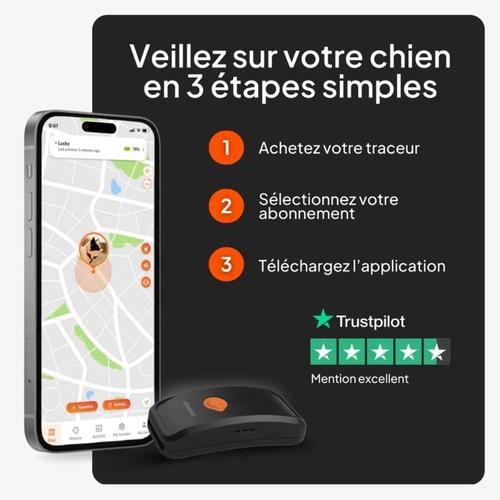 Visuel 8 du produit Traceur GPS pour chien coloris noir sans collier Weenect XT