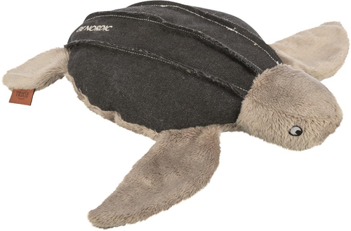 Visuel 1 du produit Jouet pour chien en tissu peluche coloris marron et beige tortue Hauke Trixie Be Nordic - 34 cm