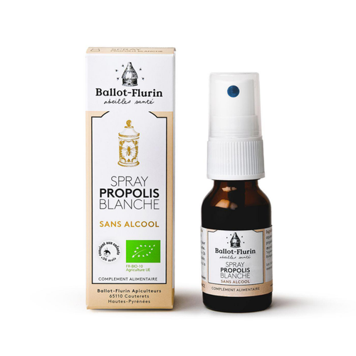Visuel 1 du produit Spray de Propolis blanche sans alcool Ballot-Flurin - 15 ml