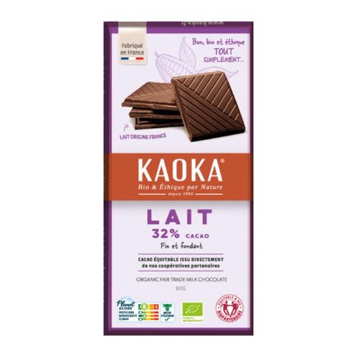 Visuel 1 du produit Chocolat au lait bio 32% cacao Kaoka - 80 g