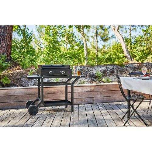 Visuel 10 du produit Plancha Modern électrique coloris noir en acier Forge Adour - 65,5 x 57,3 x 23,8 cm