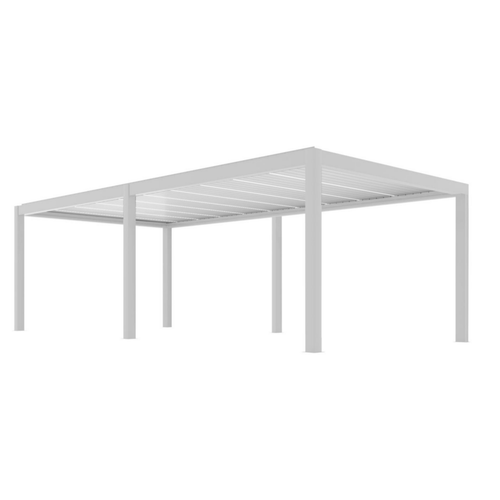 Visuel 1 du produit Pergola Summer autoportée motorisée coloris blanc en aluminium - 8 x 4 m