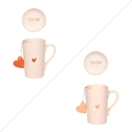 Visuel 2 du produit Coffret tisanière infuseur en grès beige Sangam - 40 cl