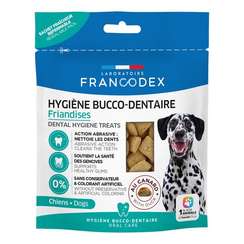 Visuel 1 du produit Friandises dentaires pour chien au canard Francodex - 70 g