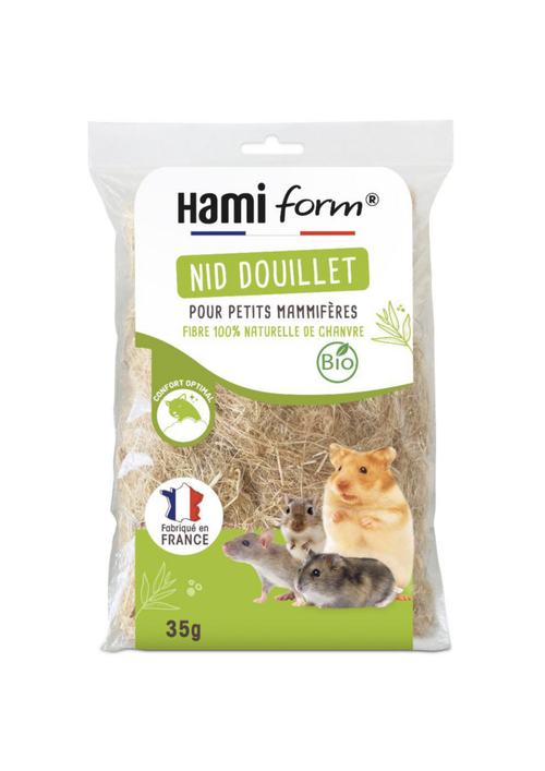 Visuel 1 du produit Nid douillet pour petits mammifères 100% chanvre Hamiform – 35 g